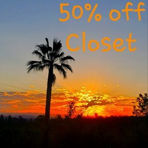50% OFF SELECTED CLOSET